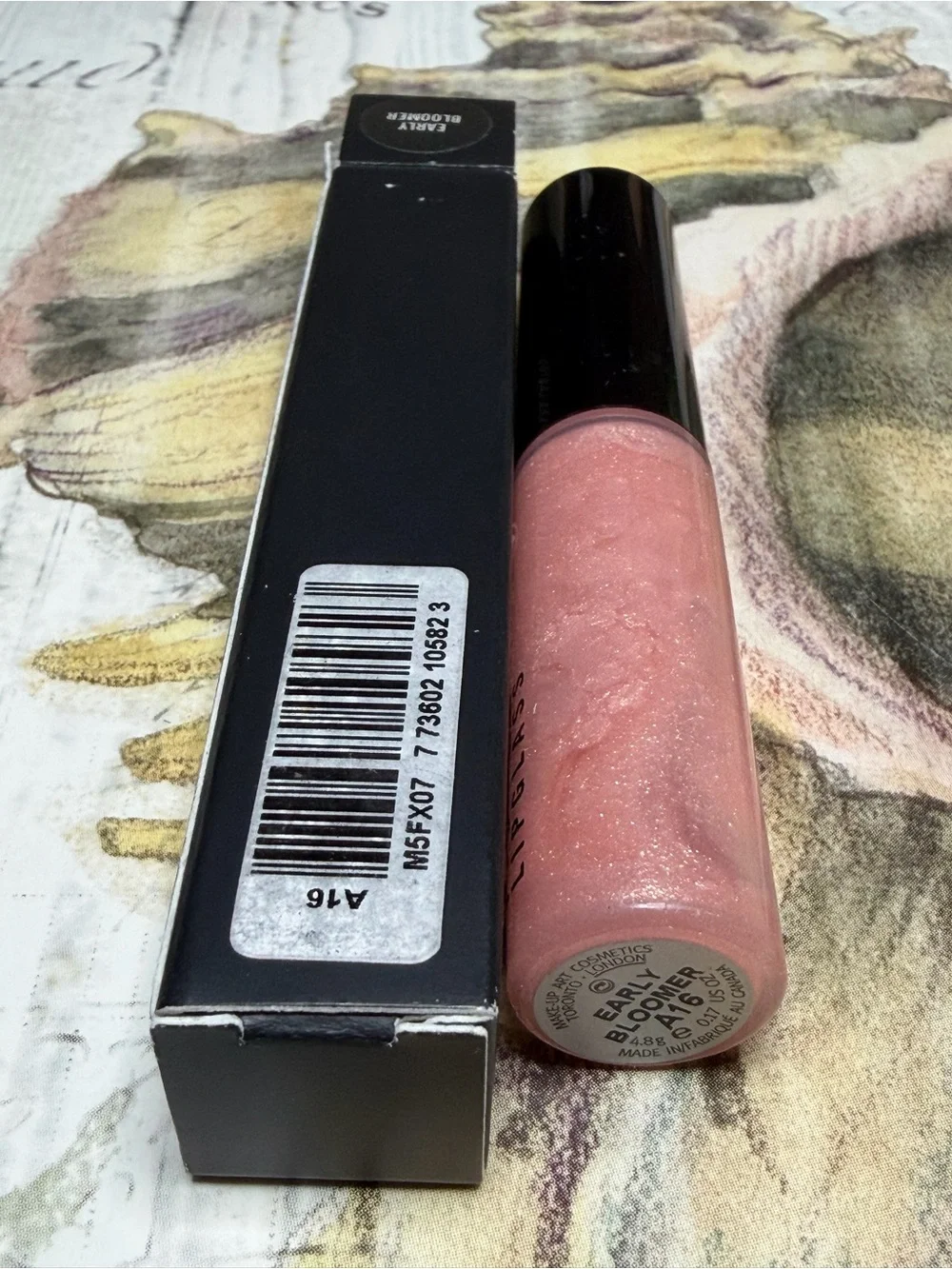 MAC COSMETICS BNIB EARLY BLOOMER lipgloss lipglass VERY RARE